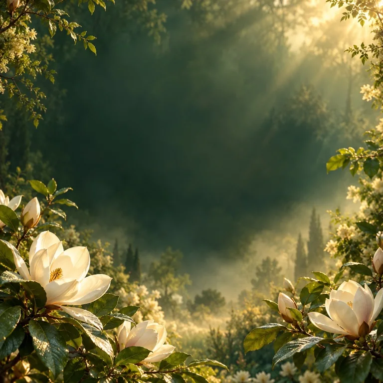 Original CarPro Garden collection artwork: soft green garden